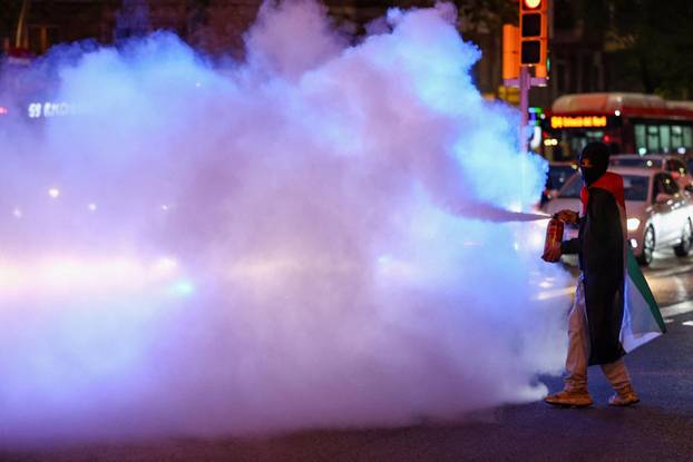 Spanish unions call a general strike in solidarity with Palestinians in Gaza, in Barcelona