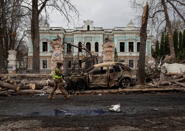 Consequences of Russian rocket attack on Sumy