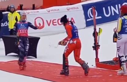 VIDEO Zrinka imala problema sa šampanjcem i nasmijala Shiffrin