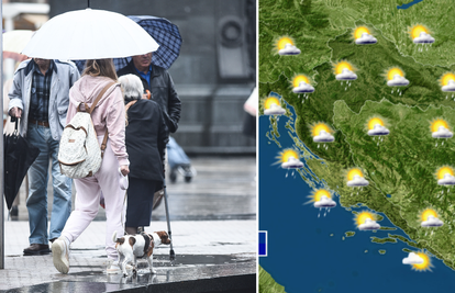 DHMZ: U Hrvatskoj danas kiša, u gorju snijeg, a na zapadu moguća mjestimična susnježica