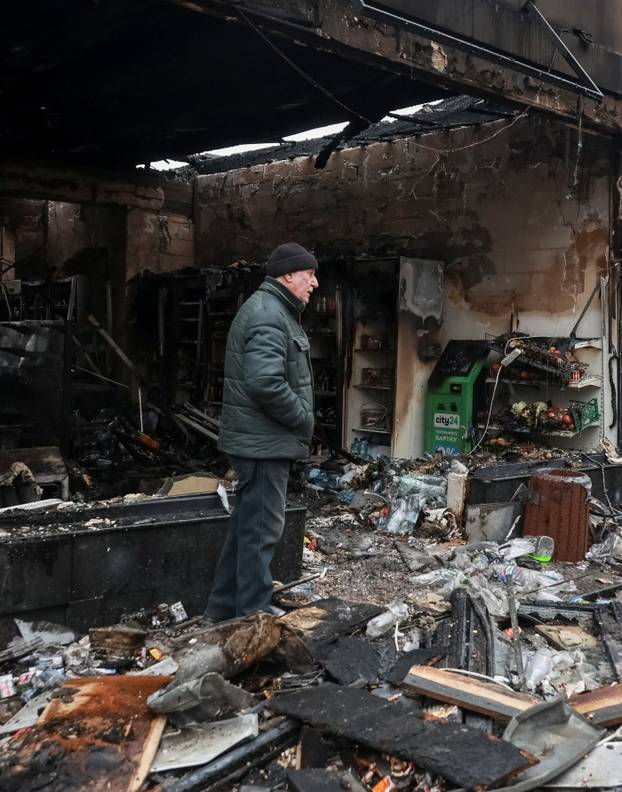 Aftermath of a Russian drone attack in Odesa