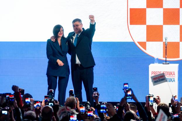 Zagreb: Zoran Milanović pobijedio na predsjedničkim izborima