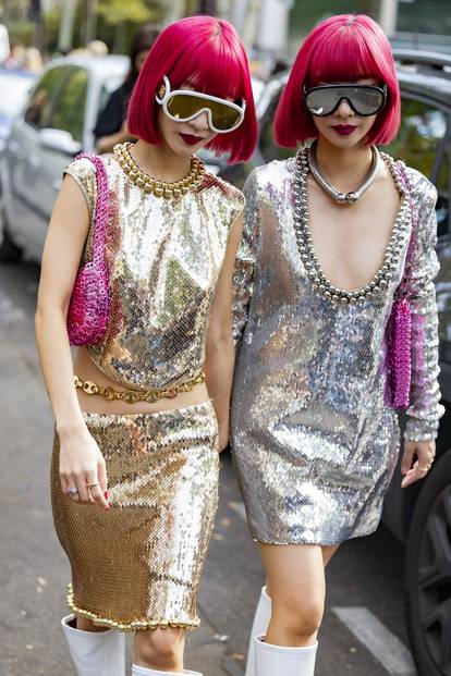 Ekskluzivno s Pariškog tjedna mode: Pogledajte najhrabrije modne odabire, sve je u metalu