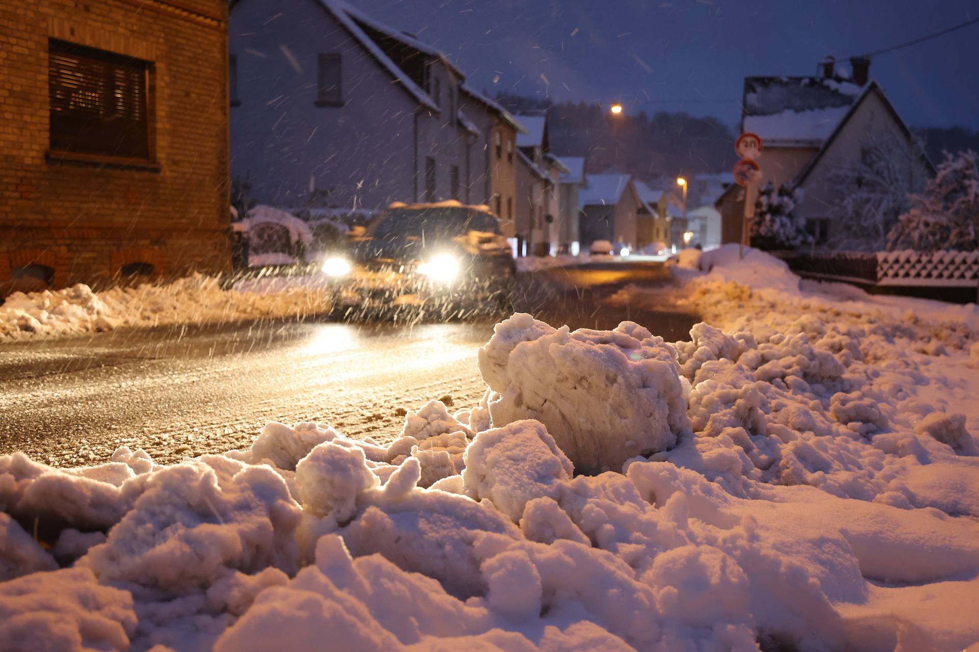 Onset of winter in Germany - Hesse