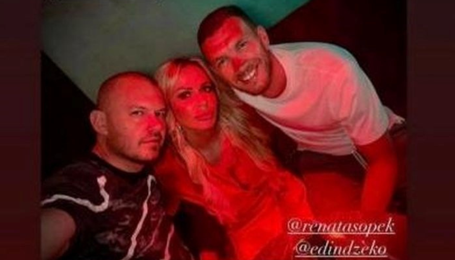 Edin Džeko i Renata Sopek u provodu: Fotkali se u gay baru