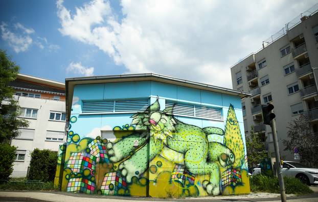 Zagreb: Mural risa osvanuo na trafostanici 