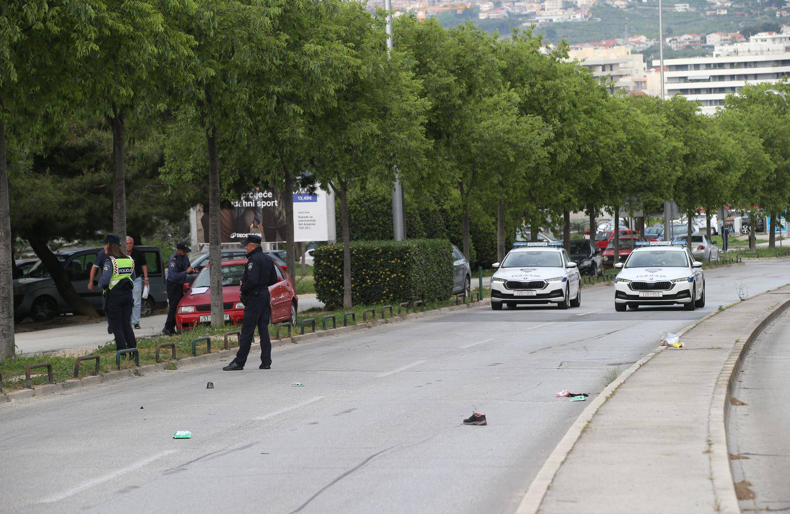 U prometnoj nesreći u Splitu motocikli naletio na pješaka, dio ceste zatvoren za sav promet