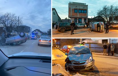 Nesreća u Svetoj Klari: Auto izletio s ceste i prevrnuo se na krov, vozačica ozlijeđena