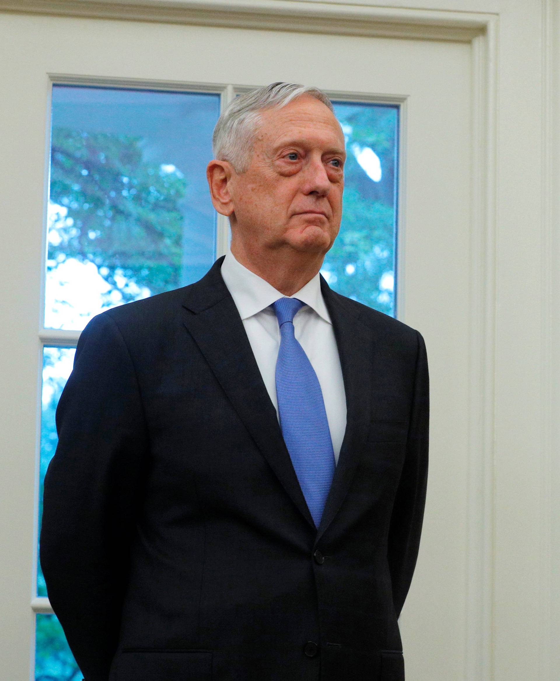 U.S. Secretary of Defense Mattis attends the swearing in ceremony for new Secretary of Veterans Affairs Robert Wilkie in Washington