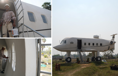 VIDEO Kambodžanac gradi kuću avion: 'Za ovo sam štedio 30 godina, moj san se ispunio!'