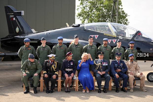 Britain's Queen Camilla visits RAF Leeming