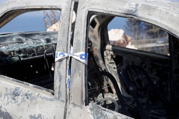 Omiš: Veliki broj izgorenih automobila u požaru