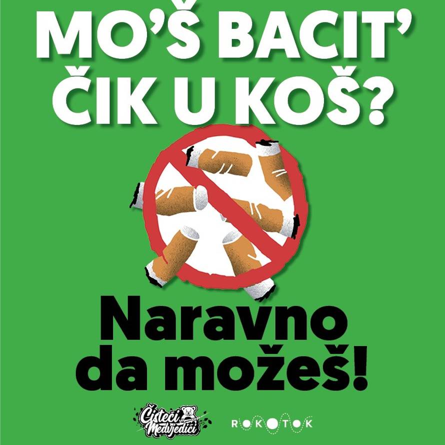 Baci čik u koš:  Čisteći medvjedići su u Novoj Kapeli skupili više od šest tisuća čikova u dva sata