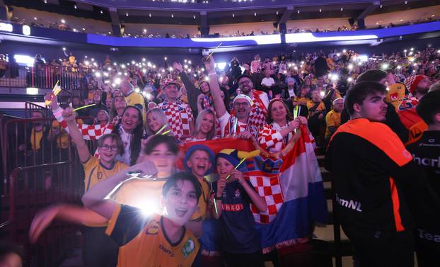 Susret Švedske i Hrvatske u prvom krugu EHF Europskog prvenstva, navijači