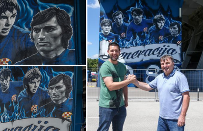 Maksimirski stadion uljepšao je muralom od čak 150 kvadrata: 'To će biti motiv za našu djecu'