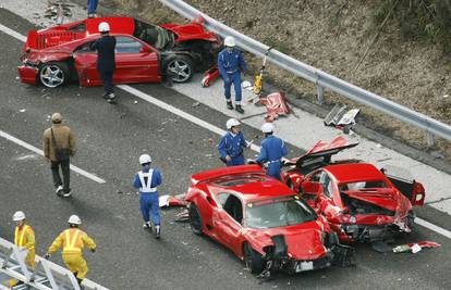 Najskuplji sudar: Uništili osam Ferrarija, Lamborghini i CL600