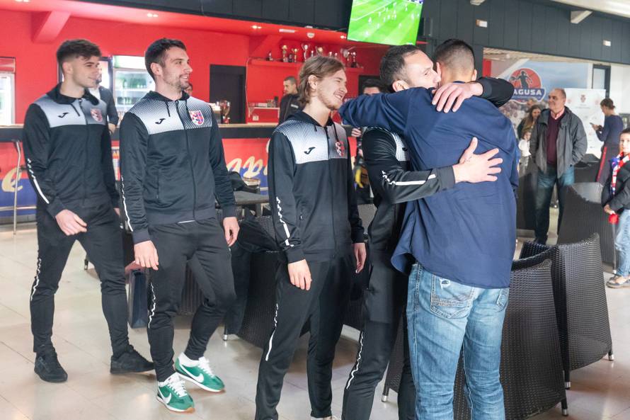 Dubrovnik: Svečani doček Marka Kuraje, brončanog reprezentativca hrvatske futsal reprezentacije