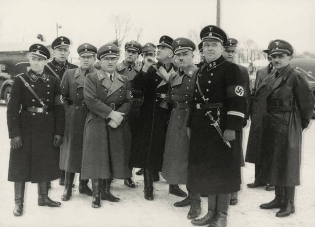 R.Ley, T.Eicke bei der SS im KZ Dachau