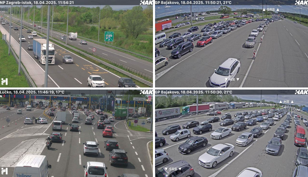 FOTO Nesreća na autocesti A1 i kolone: Pogledajte gužve na graničnim prijelazima i cestama