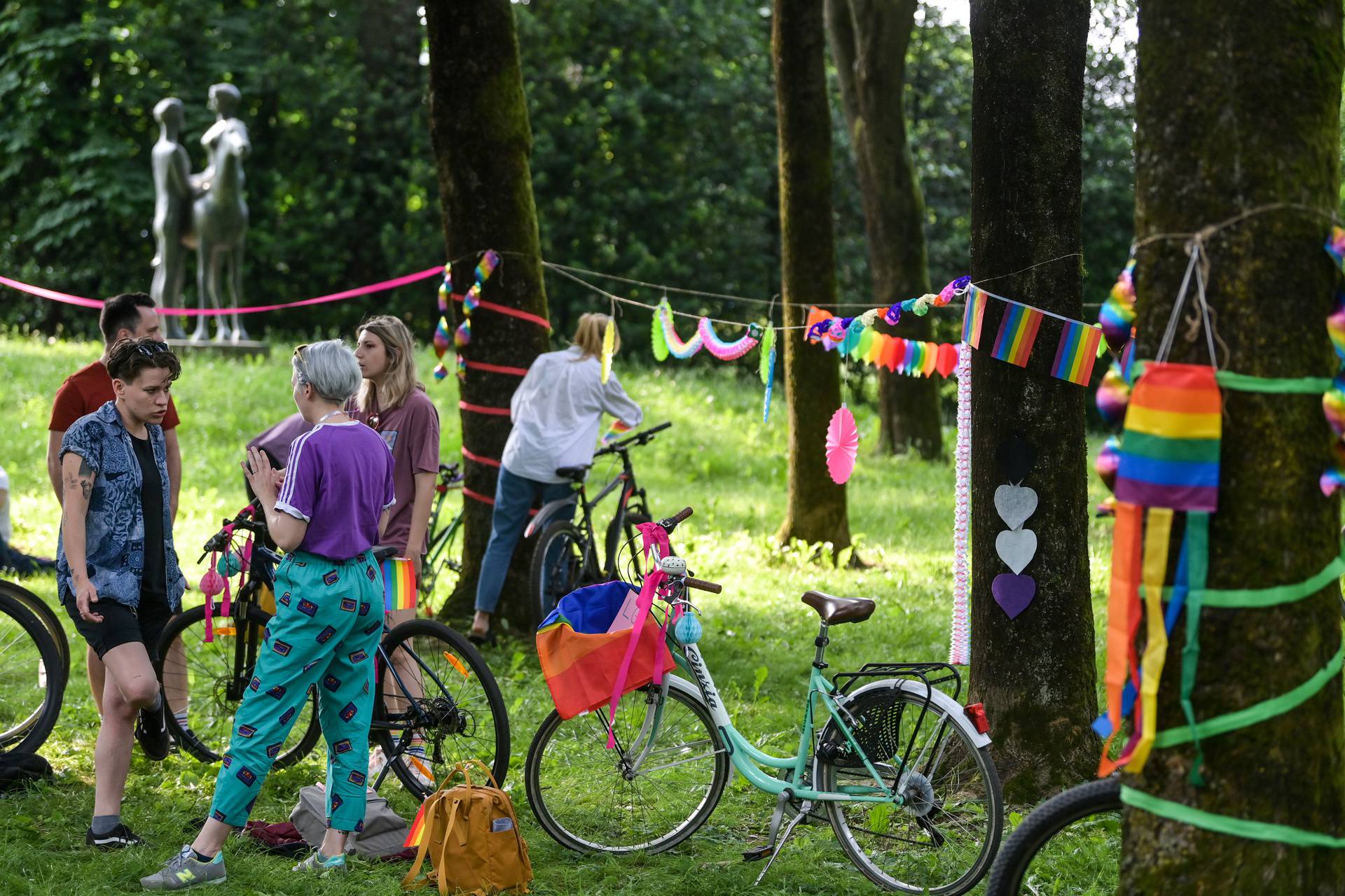 Zagreb: Pride ride, prosvjedna vožnja biciklima koju organizira Ponosni Zagreb