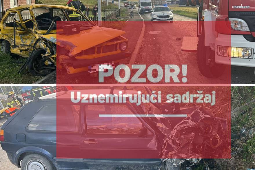 Užas kod Ivanić Grada: Prešao u suprotni smjer i udario u auto, muškarac (57) poginuo