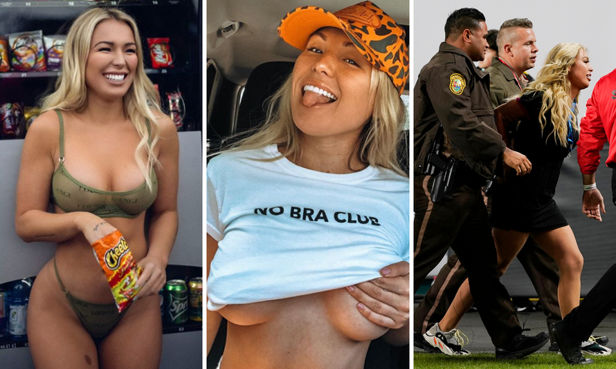 Mahomes, pazi! Uletjela je na teren, zaštitari su je oborili...