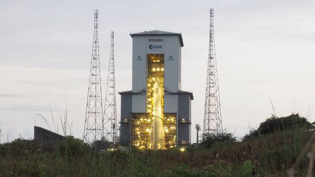 Ariane 6 before the planned launch into space