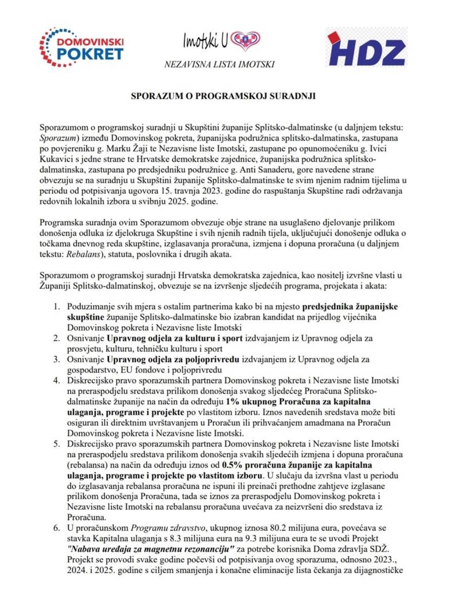 Sporazum HDZ-a i Domovinskog pokreta o podjeli fotelja? Ante Sanader: Taj dokument je lažan