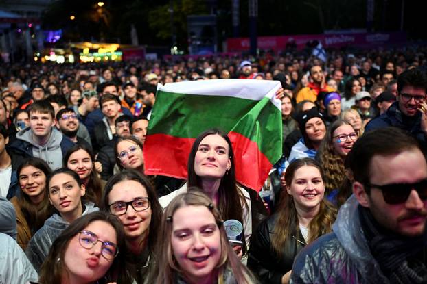 Eurovision Song Contest (ESC) fans attend a public viewing, in Vienna