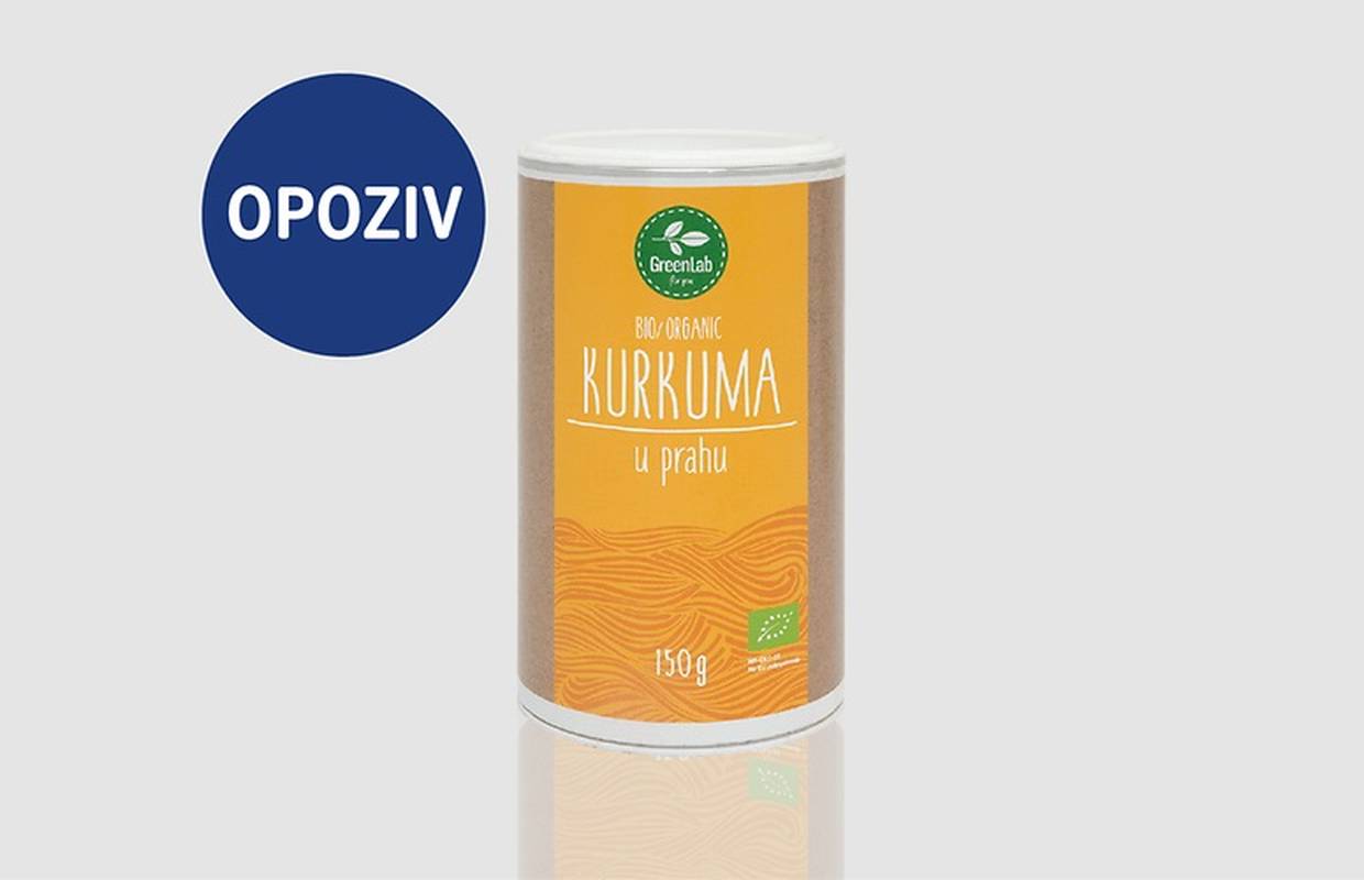 Iz prodaje povukli GreenLab eko kurkumu 150g zbog klor etanola