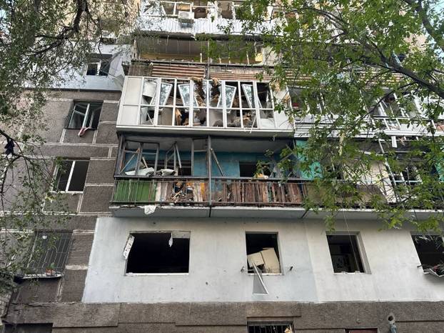 Aftermath of a Russian missile attack in Dnipro