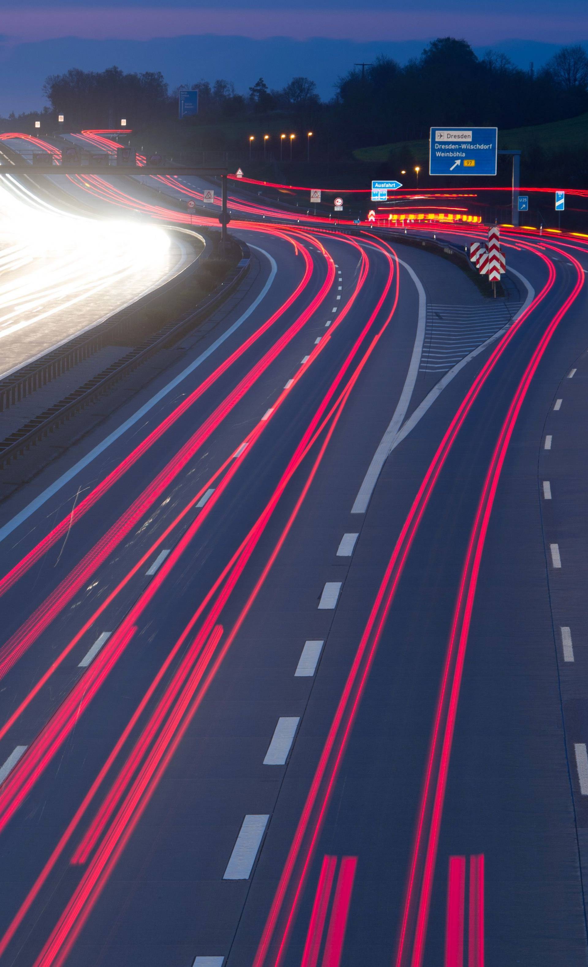 Traffic on A4 motorway