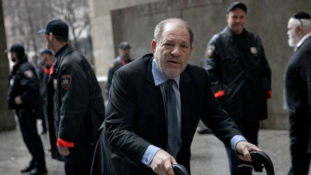 Film producer Harvey Weinstein arrives at New York Criminal Court for his sexual assault trial in the Manhattan borough of New York City