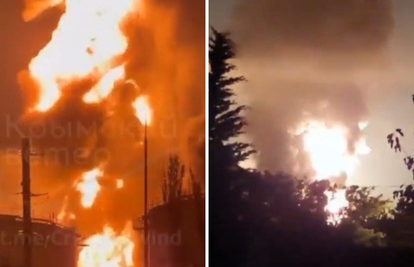 Nova glavobolja za Ruse. Gori najveći naftni terminal na Krimu