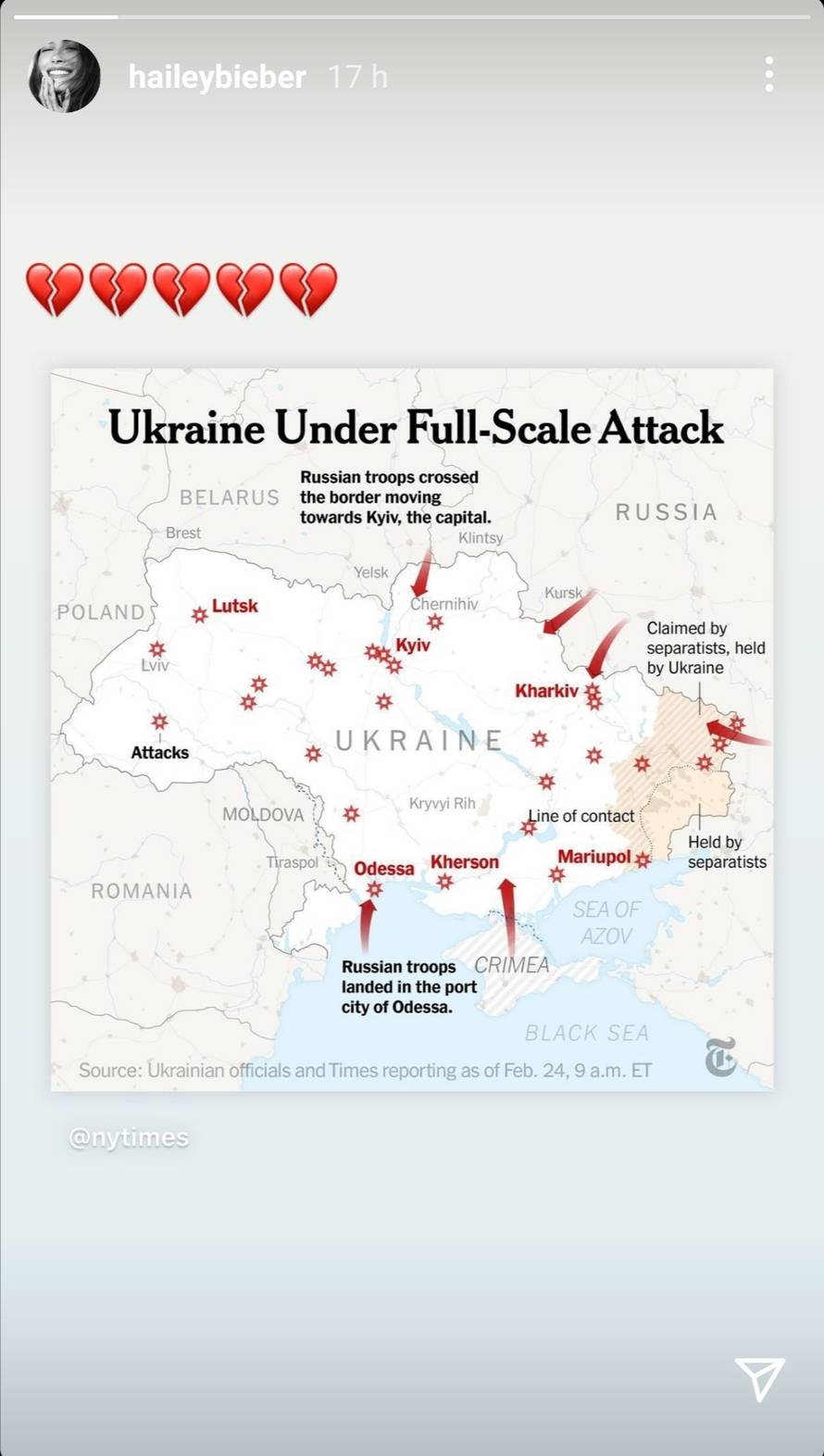 Arnold Schwarzenegger, Miley Cyrus i mnogi drugi slavni su uz Ukrajinu: 'Ovo je srceparajuće'