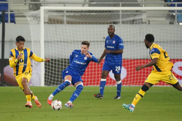 Utakmica 2. kola Europske lige izme&dstrok;u FK Maccabi Tel-Aviva i GNK Dinama odigrana je u Ba&ccaron;koj Topoli