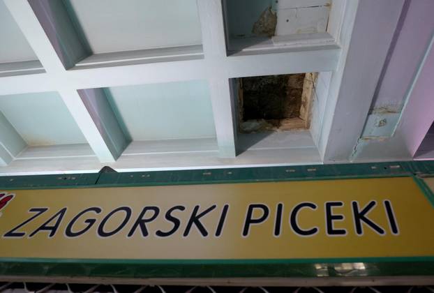 Zagreb: Urušio se dio stropa na držnici Dolac
