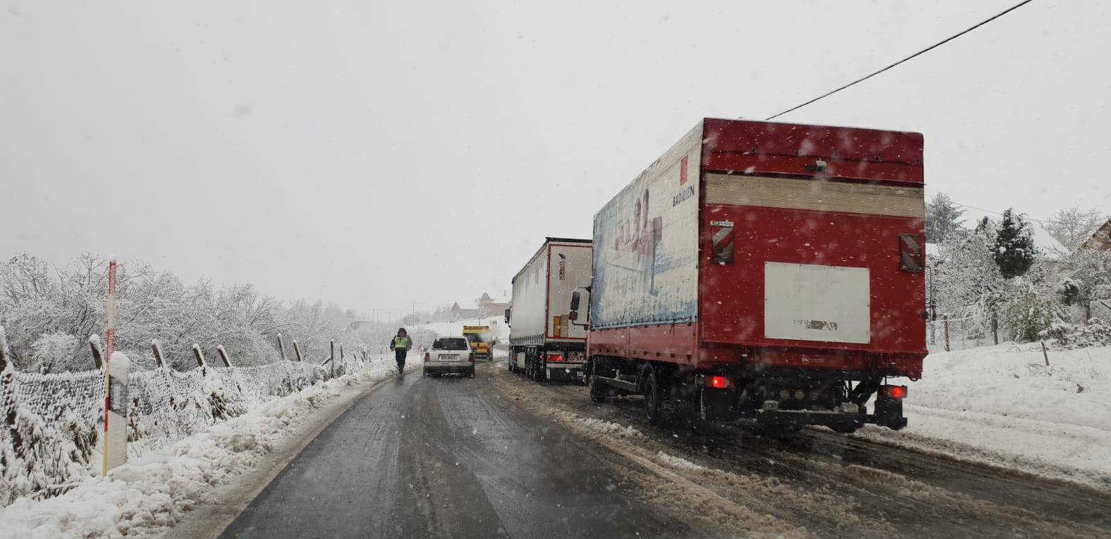 Kaotično na cestama: Nesreće, zastoji i jedna odbjegla svinja...