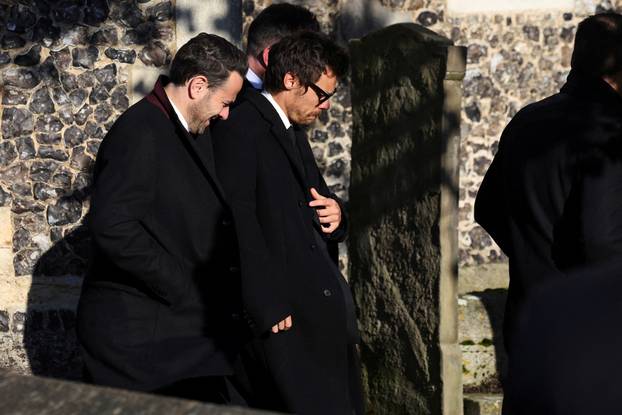 Funeral of former One Direction singer Liam Payne in Amersham, near London
