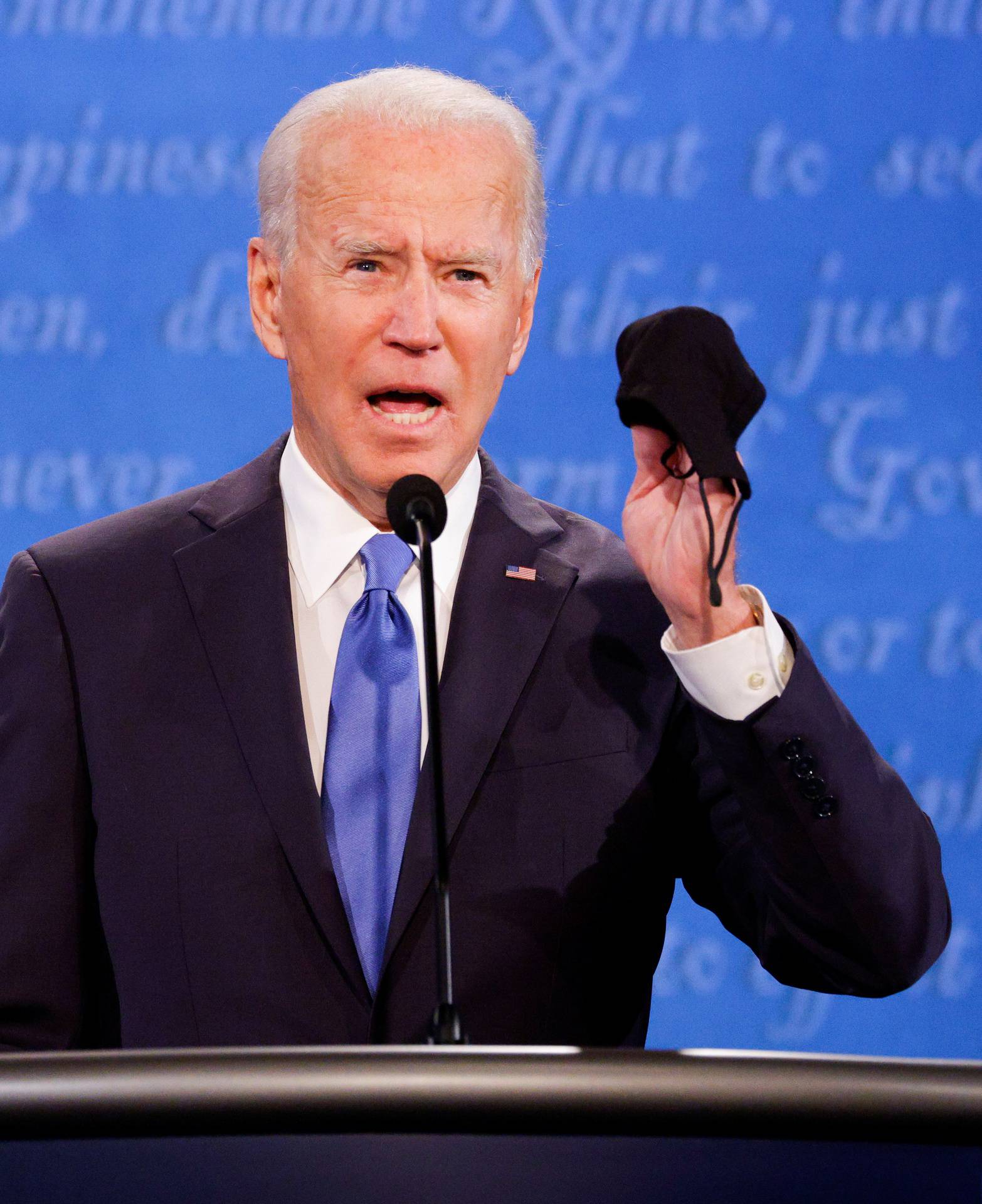 President Trump and Democratic presidential nominee Biden participate in their second debate in Nashville