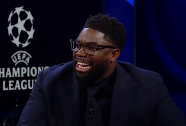 FOTO Incident u studiju Lige prvaka: Voditeljici pukla uska haljina, Henryju su 'bježale oči'