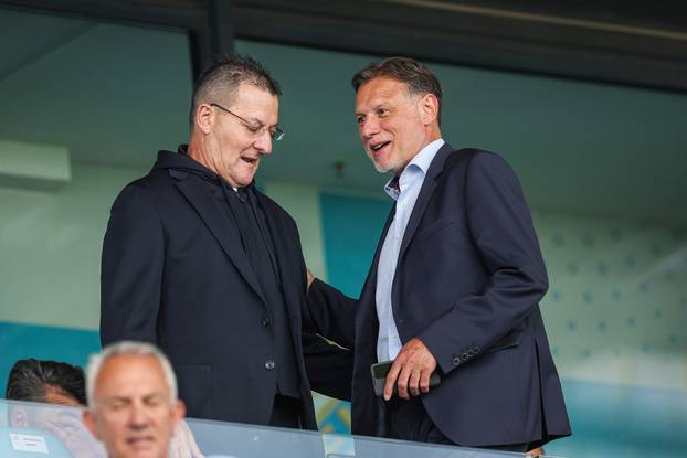 Rijeka: Svečana loža tijekom finalne utakmice SuperSport Hrvatskog nogometnog kupa