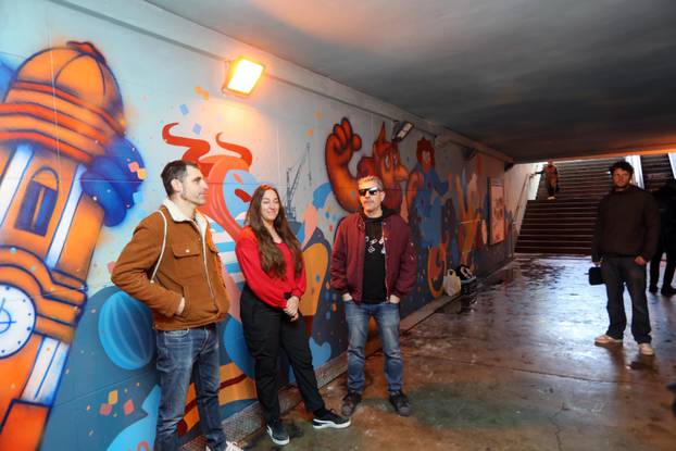 Rijeka: Predstavljanje murala tri autora u pothodniku kod tržnice