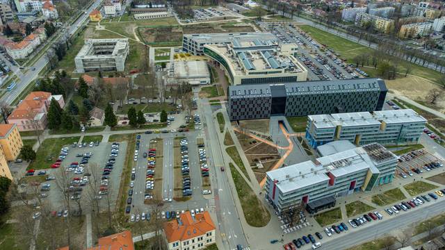 Pogled iz zraka na novi kampus Sveučilišta Josipa Jurja Strossmayera u Osijeku 