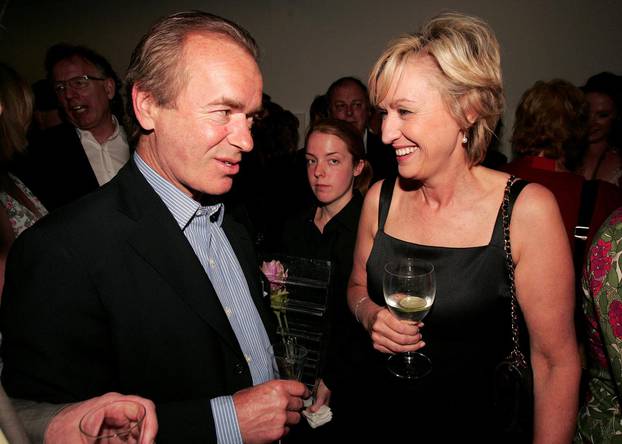 FILE PHOTO: Novelist Martin Amis talks to Tina Brown at the launch of Brown's book "The Diana Chronicles" at a party hosted by Reuters in the Serpentine Gallery in central London