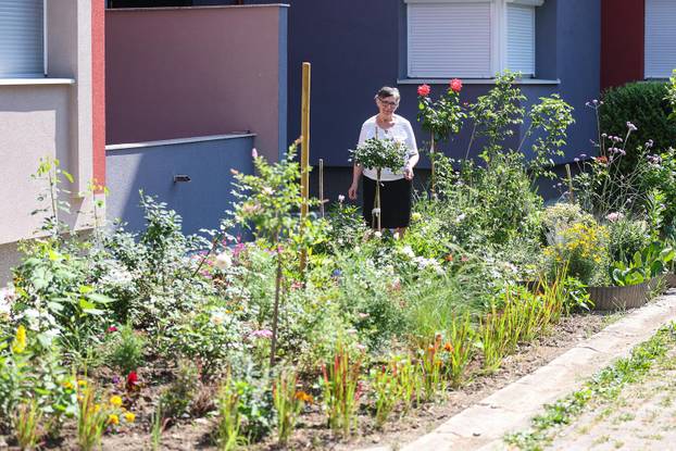 Zagreb: Jasenka Marija Kaštelan ima najljepši vrt na balkonu i ispred zgrade 