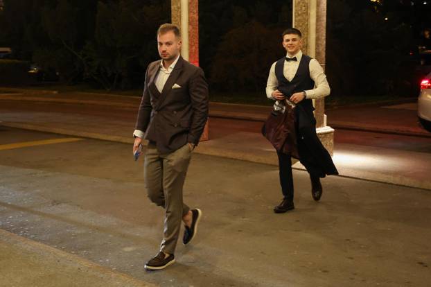 Zagreb: Dolazak uzvanika na svadbu Marijana Kustića i Nike Perenčević