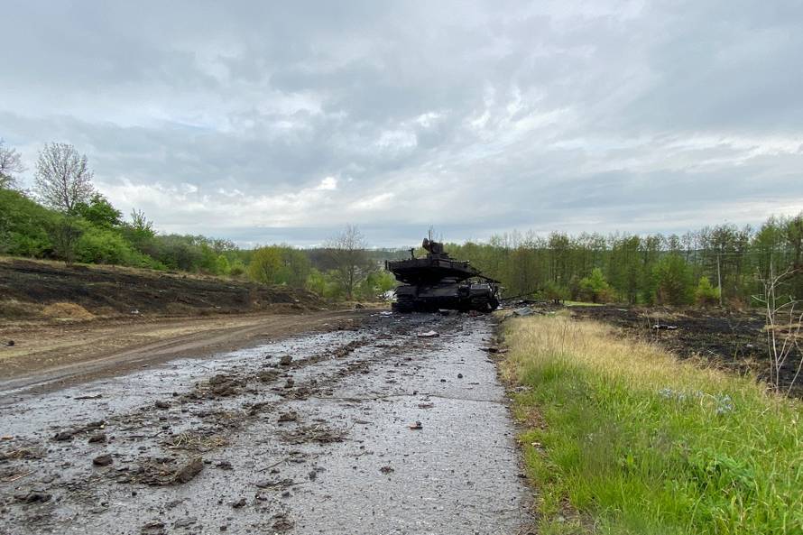 Russia's attack on Ukraine continues, in Kharkiv region