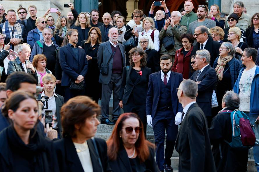 Funeral of late actress Claudia Cardinale in Paris