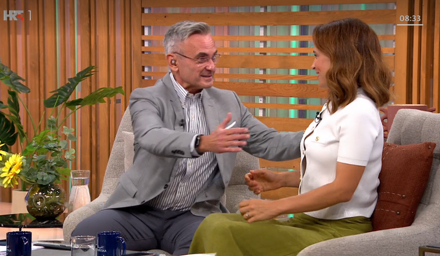 Davor Meštrović poljubio Pinčić uživo u 'Dobro jutro, Hrvatska'